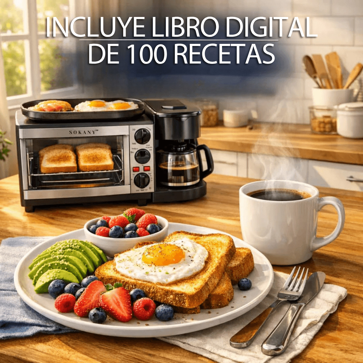 TrioChef® - Cocina, tostadora y cafetera desde un lugar.