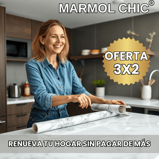 Marmol Chic®- Hazlo tu mismo, con autoadhesivo y 100% impermeable.