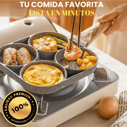 SARTÉN PROX®-Sartén Antiadherente para cocinar 4 comidas a la vez 🍳🔥