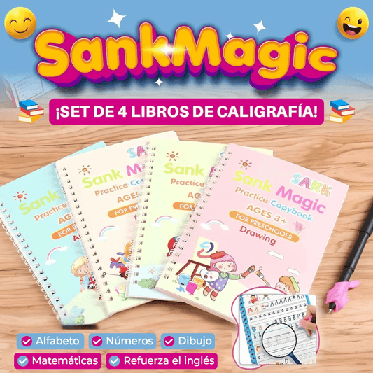 SANKMAGIC✨- SET de 4 libros mágicos, libros en ingles para potenciar un segundo idioma desde pequeños😊