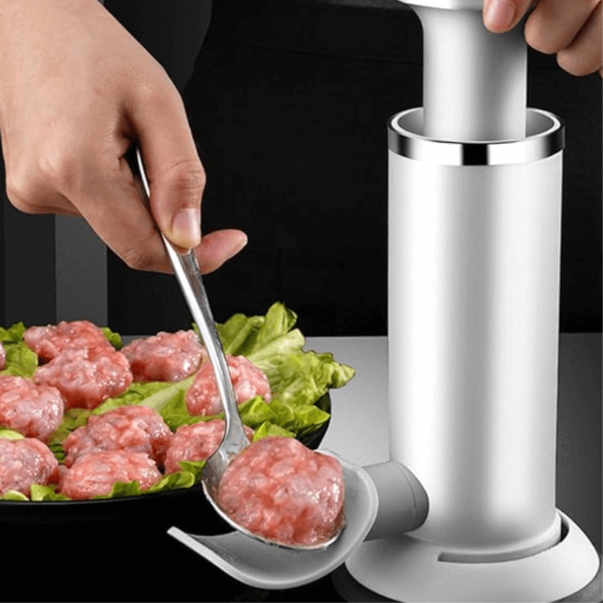 MASTER GOURMET™- Embutidora 2 en 1 para longanizas y albondigas saludables.