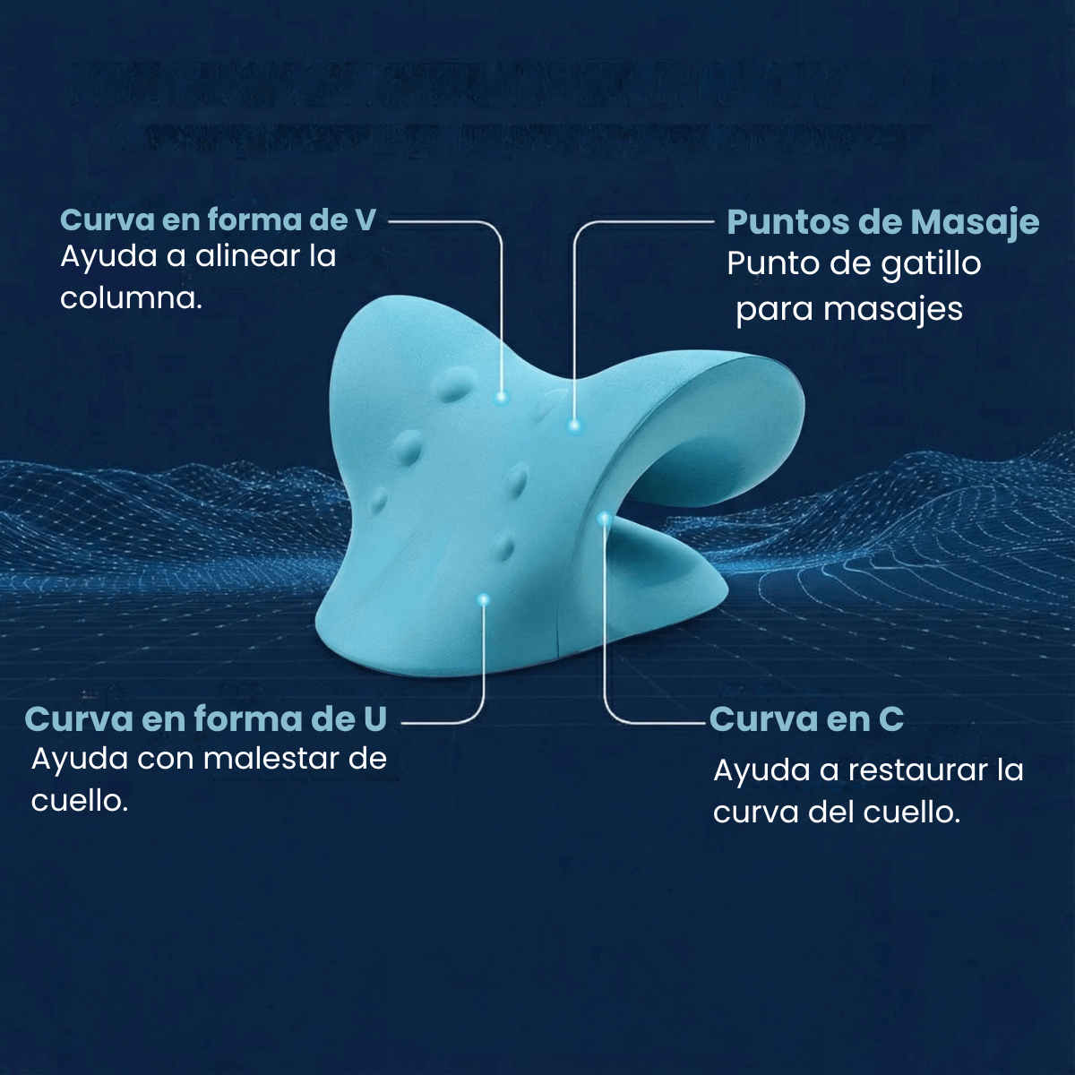 Cojín CERVISOFT®-Alivia el dolor y mejora la postura con tan solo 10 minutos al día✨⏰