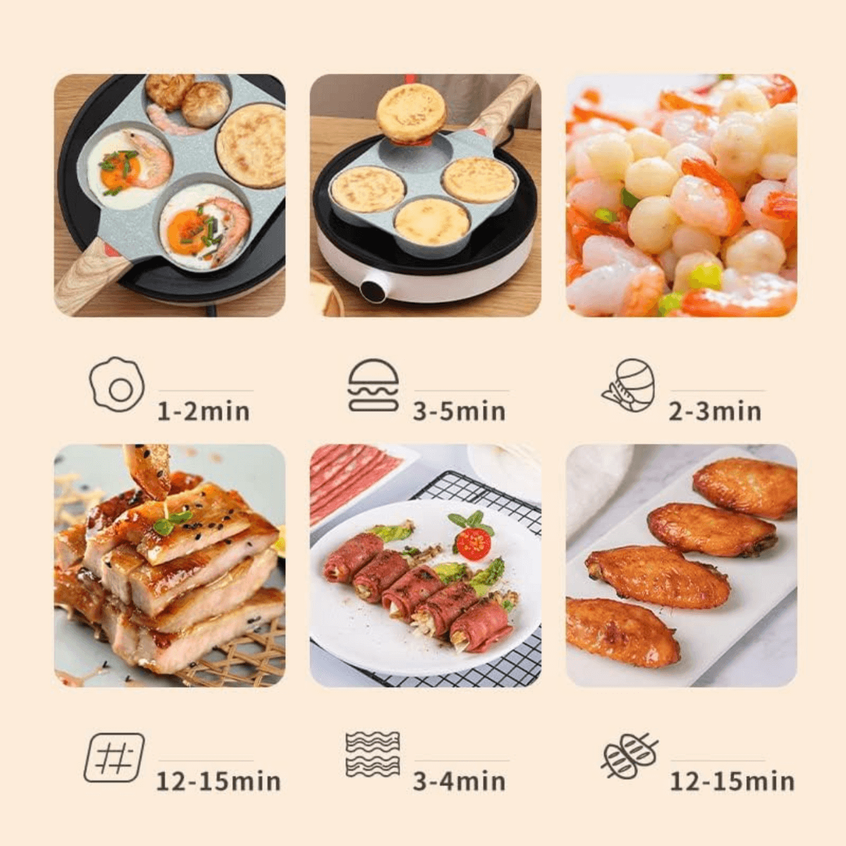 SARTÉN PROX®-Sartén Antiadherente para cocinar 4 comidas a la vez 🍳🔥