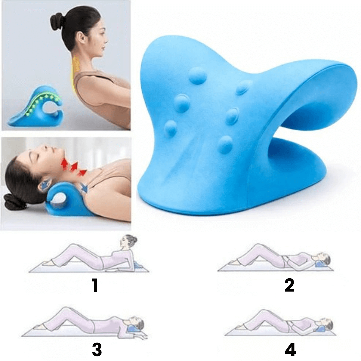 Cojín CERVISOFT®-Alivia el dolor y mejora la postura con tan solo 10 minutos al día✨⏰