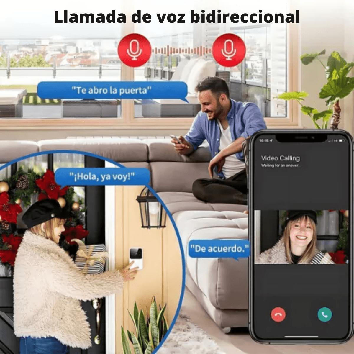 RingVisión ® - Habla con quien llega sin abrir la puerta🤳🚨