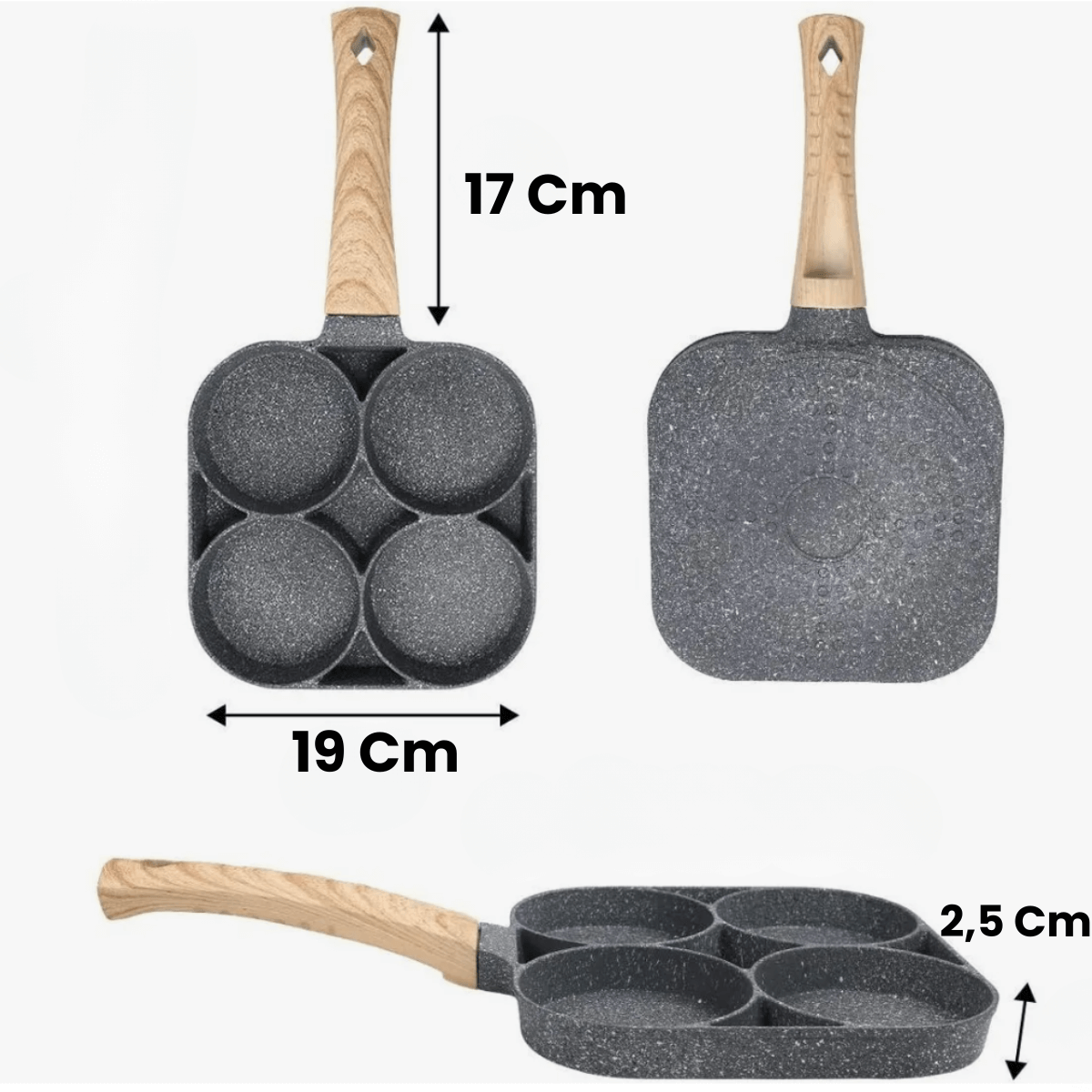 SARTÉN PROX®-Sartén Antiadherente para cocinar 4 comidas a la vez 🍳🔥