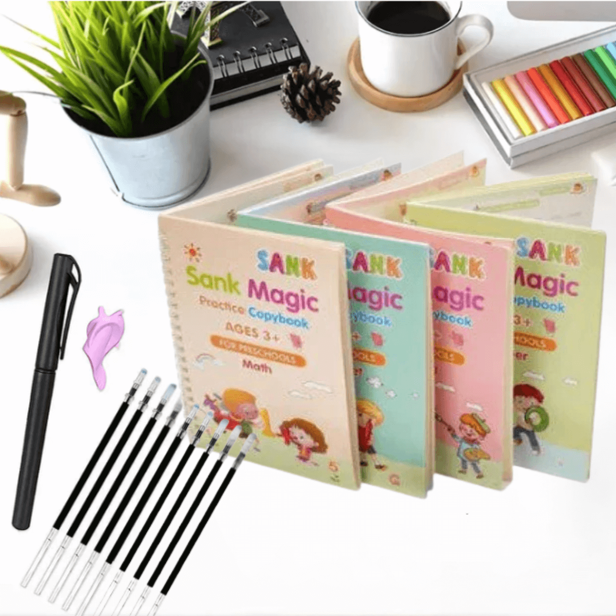 SANKMAGIC✨- SET de 4 libros mágicos, libros en ingles para potenciar un segundo idioma desde pequeños😊