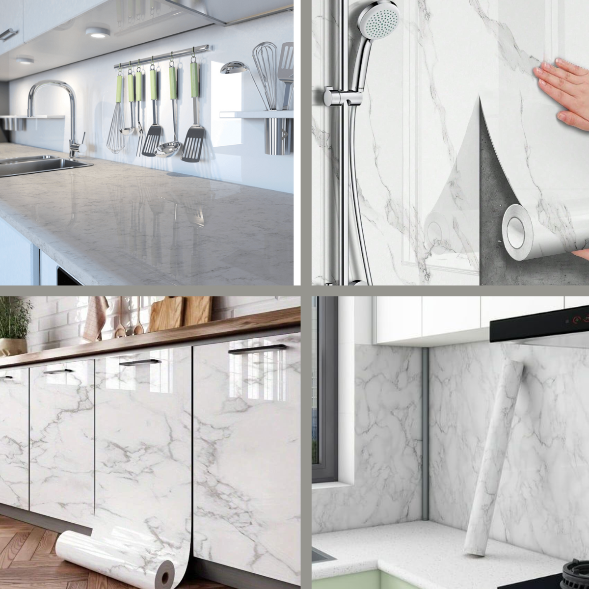 Marmol Chic®- Hazlo tu mismo, con autoadhesivo y 100% impermeable.