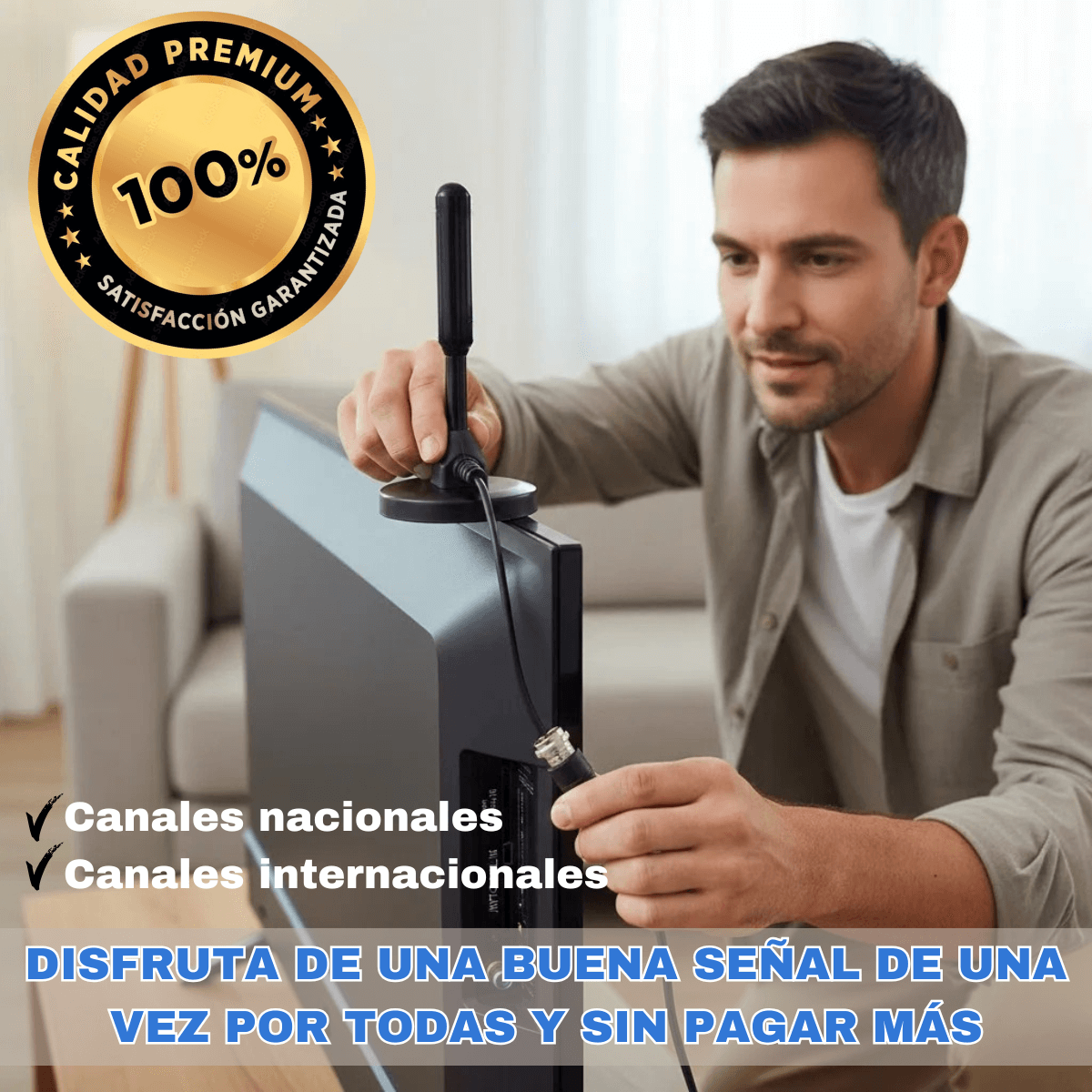 Nítida TV ®-Antena HD De Televisión Digital para todo tipo de TV 📺 ✅