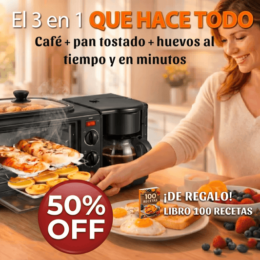 TrioChef® - Cocina, tostadora y cafetera desde un lugar.