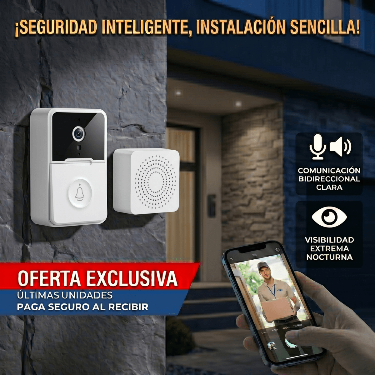 RingVisión ® - Habla con quien llega sin abrir la puerta🤳🚨