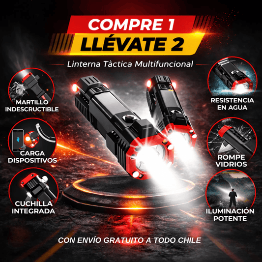 LumiForce Pro™ - Ilumina a larga distancia, Rompe vidrios, corta cinturones y mucho más⚡️