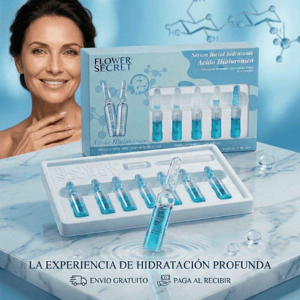 7 AMPOLLAS ÁCIDO HIALURÓNICO